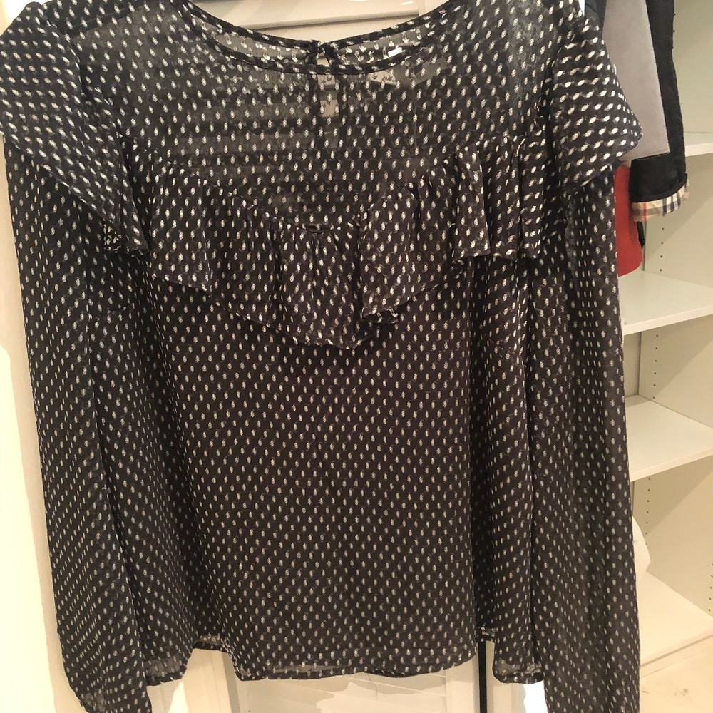 Avec Les Fillles new black/white top